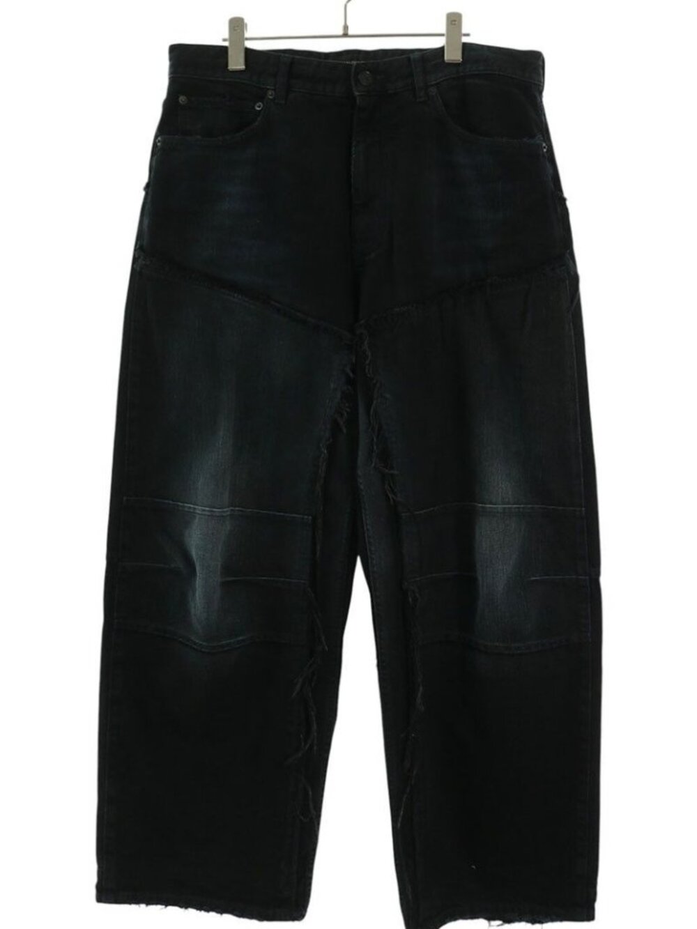 Balenciaga Double Knee Wide Denim Pants Jeans